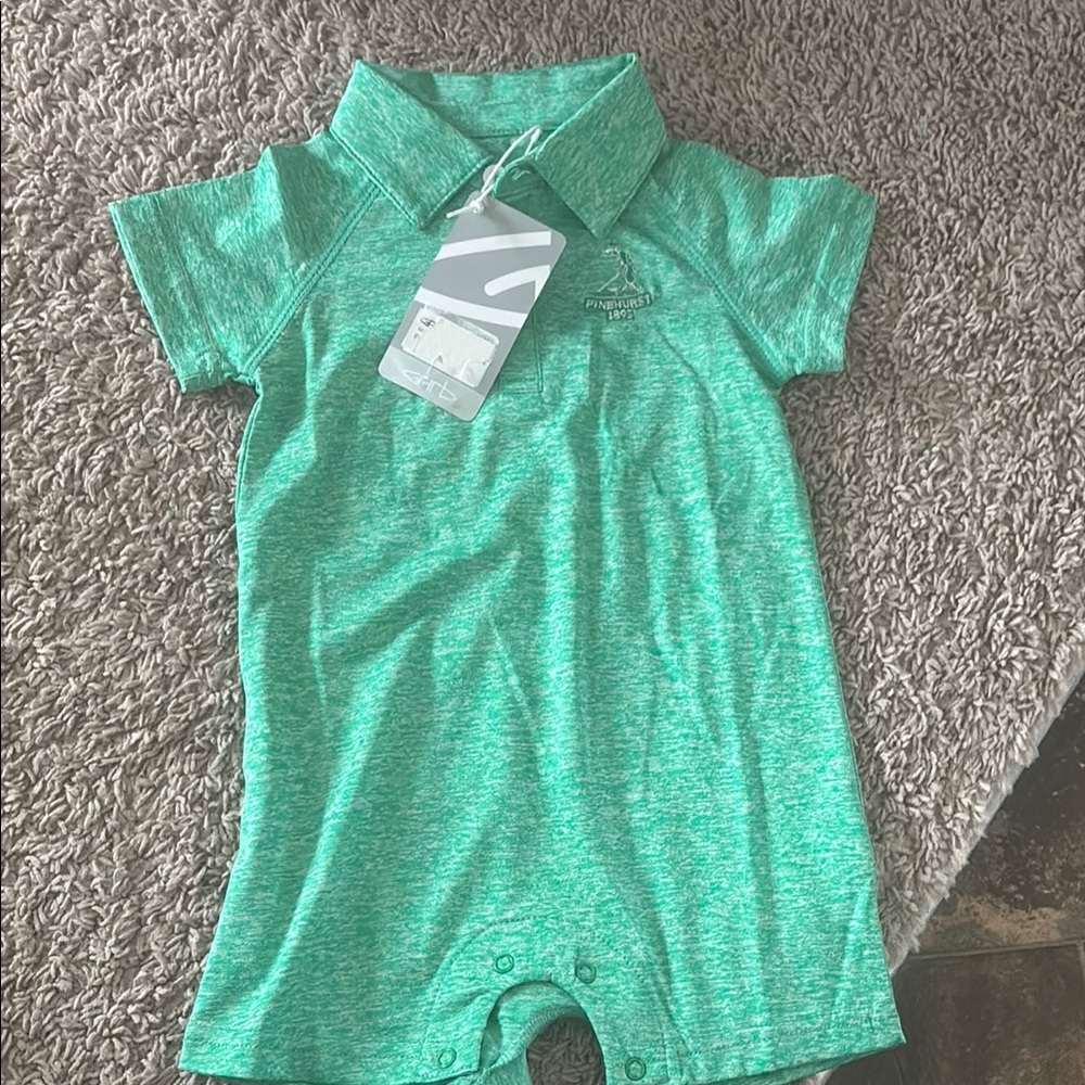 Green Polo Romper